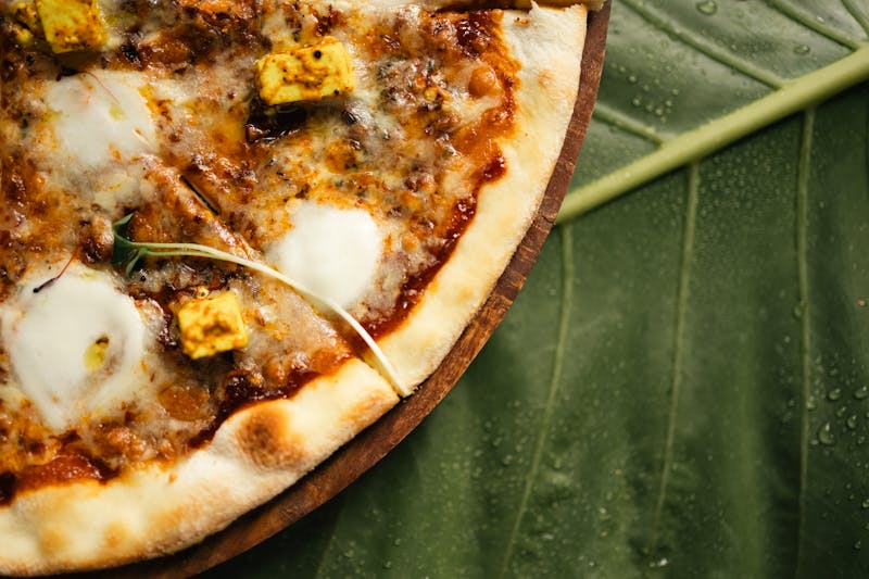 Via 313 pizza with sausage and mushroom topping