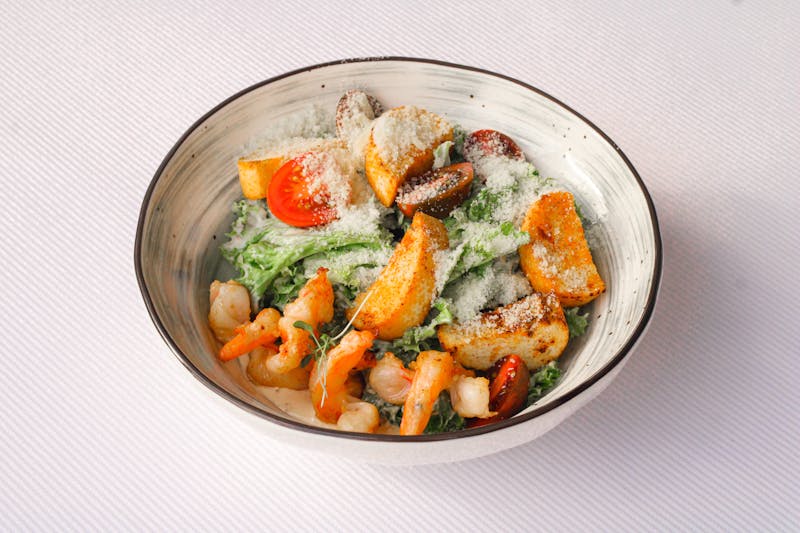 Classic Caesar salad with house dressing at Via 313
